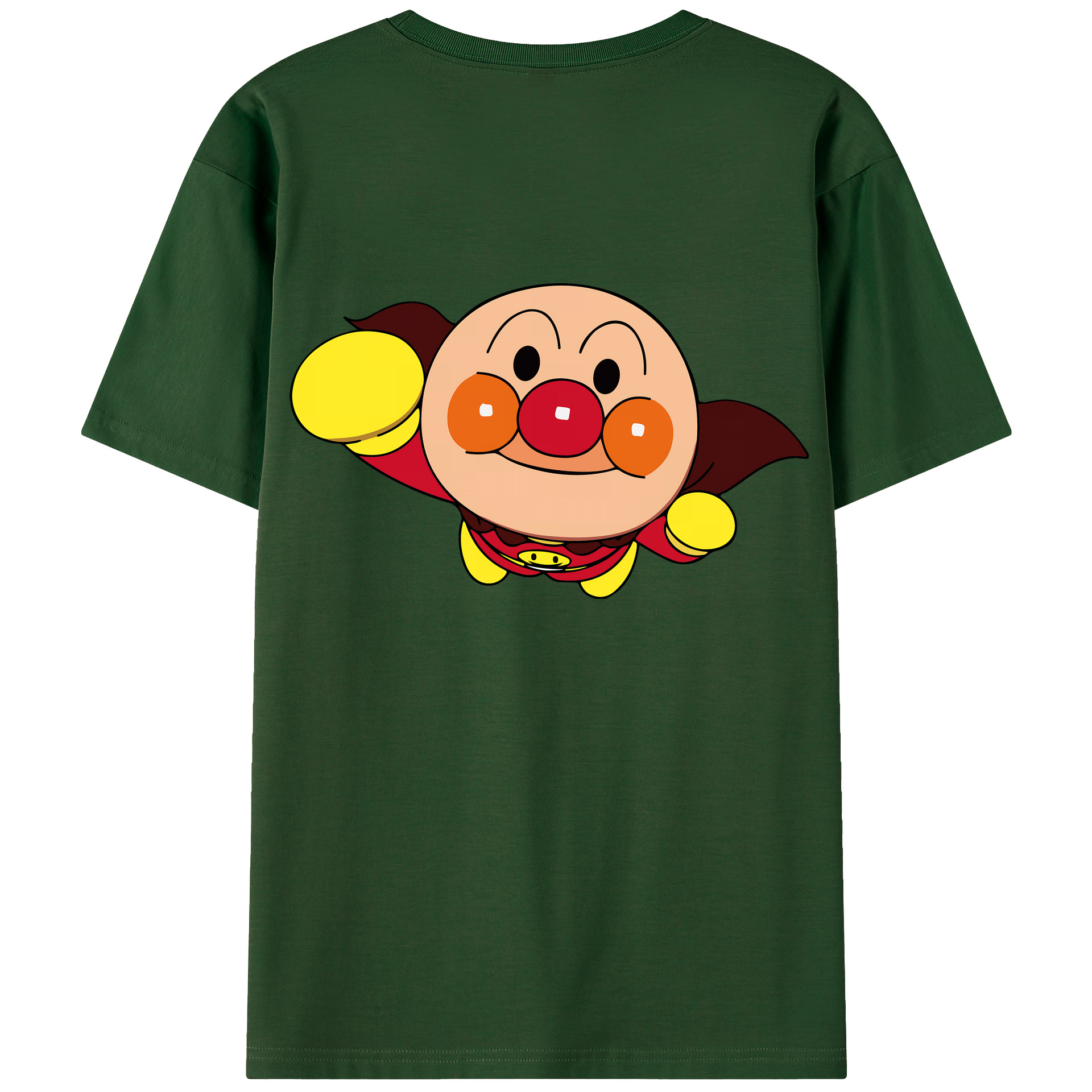 （画像用） アンパンマン Anpanman 綿100％半袖Tシャツ（背面プリント）